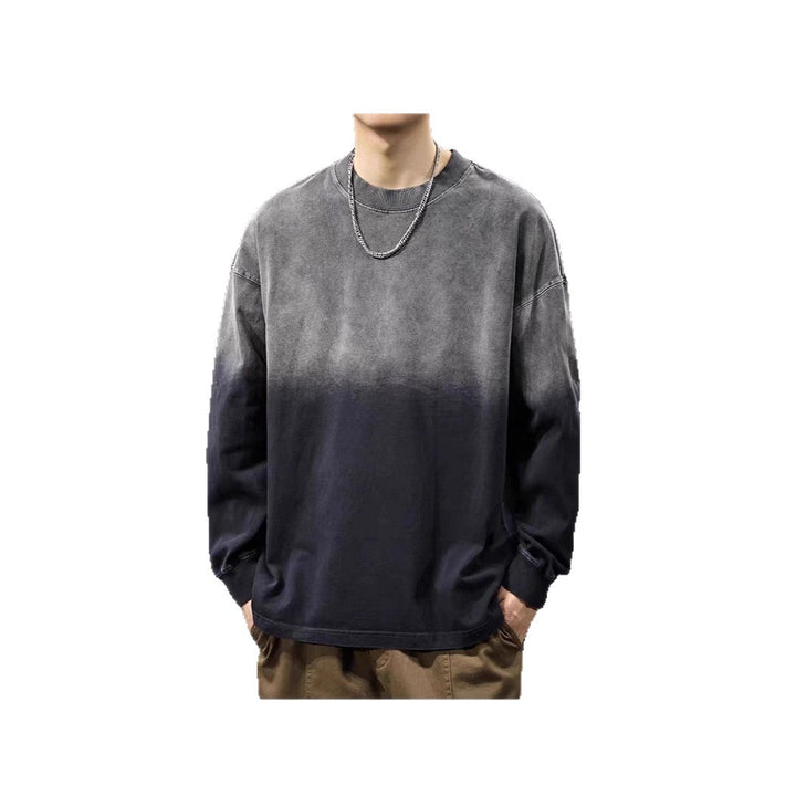 Herren Langarm-T-Shirt mit Ombre-Effekt Echoarchiv