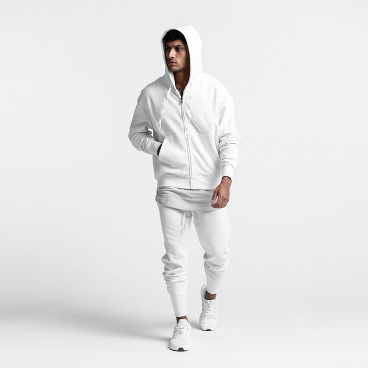 Herren Sportliche Kapuzenjacke und Jogginghose Set Echoarchiv