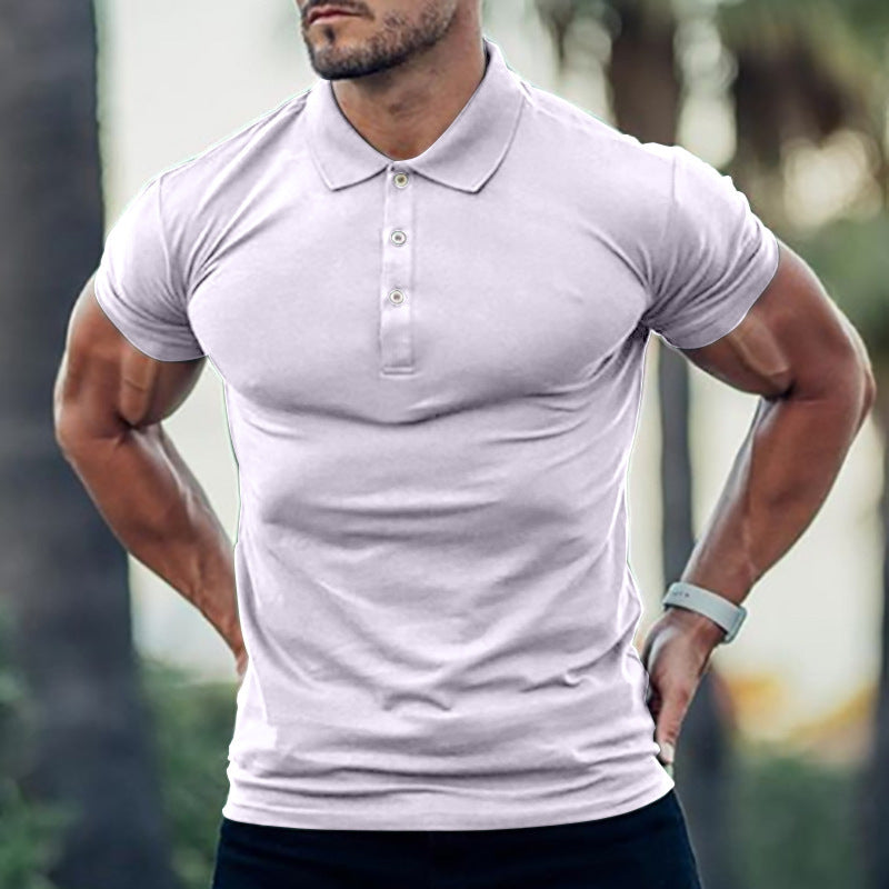 Herren Polo-Shirt mit körperbetontem Schnitt und hochwertiger Pique-Textur Echoarchiv