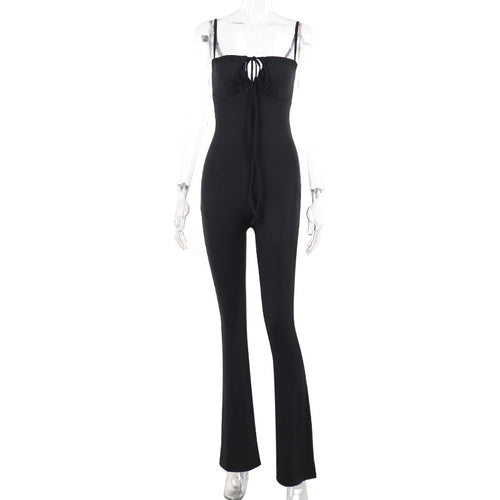 Damen Figurbetonter Jumpsuit mit raffinierter Schnürung Echo Archiv