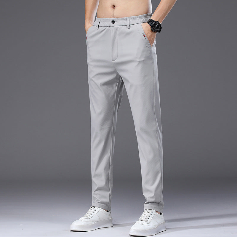Herren modische und bequeme Chino-Hose mit elastischem Bund Echoarchiv