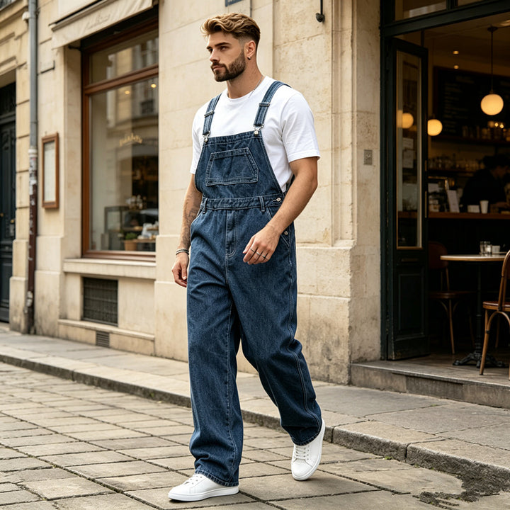 Herren Lässige Jeanslatzhose Echoarchiv