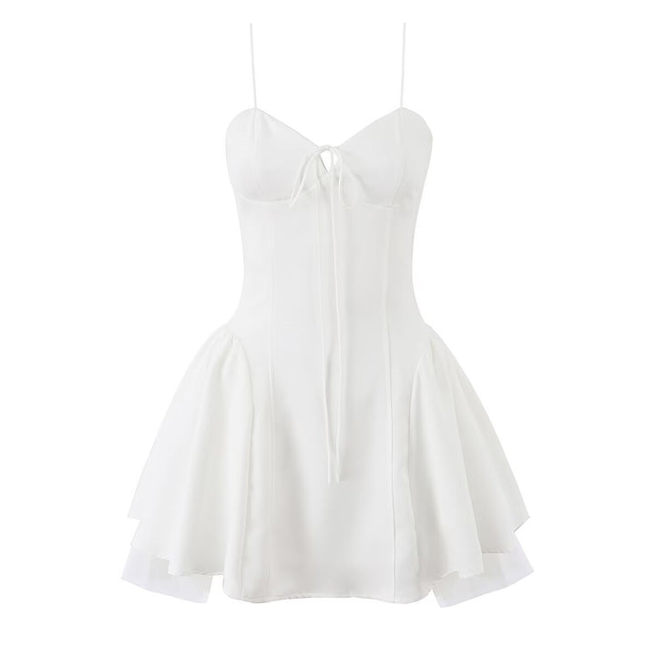 Damen Wickelkleid mit eleganter Schleifenverzierung und voluminösem Rock Echo Archiv