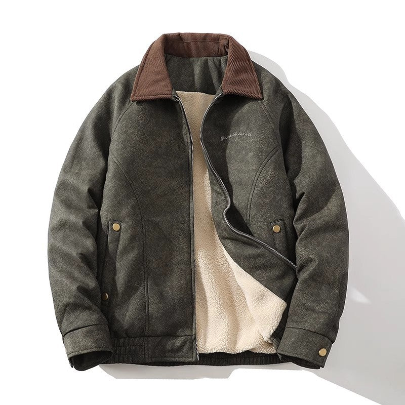 Herren Übergangsjacke mit weichem Futter und modischem Kragen Echoarchiv