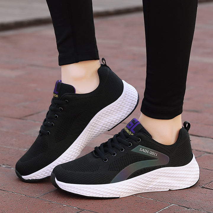 Damen nan nahtloser Strick-Sneaker mit elastischem Einstieg, Waben-Zwischensohle und anatomischem Komfortfußbett Echo Archiv