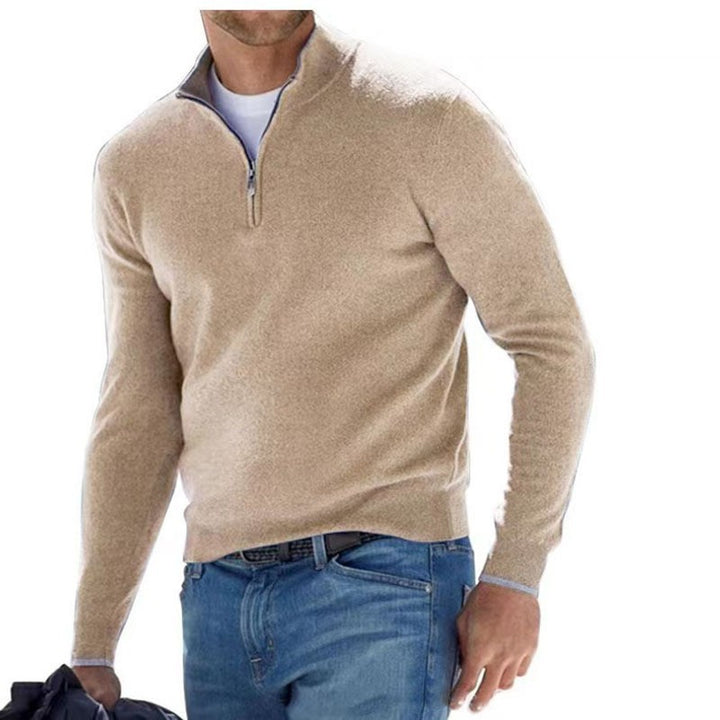 Damen nan leichter Sweatshirtpullover mit halbem Reißverschluss Echo Archiv