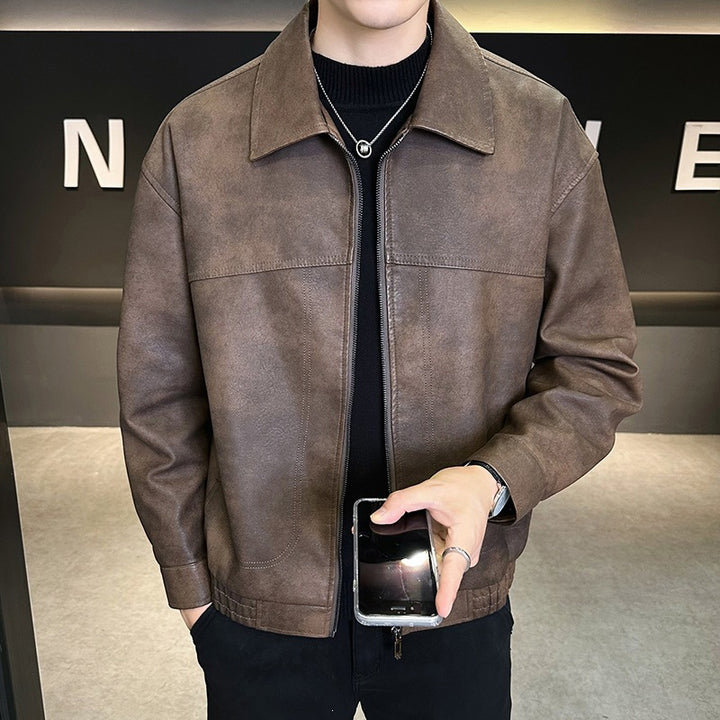 Herren Modische Jacke im Lederlook Echo Archiv
