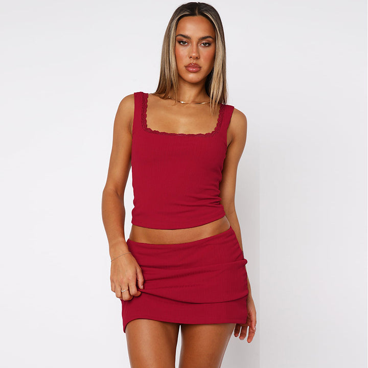 Damen Slim Fit Kleid mit Spitzenakzenten Echo Archiv