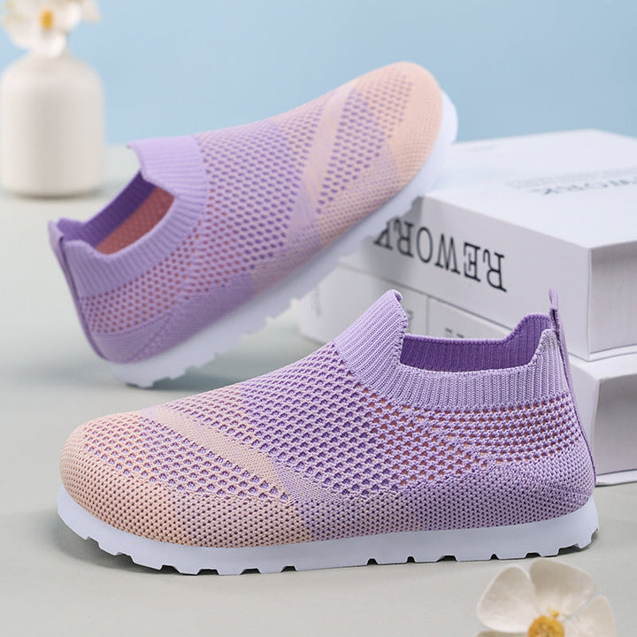 Damen Atmungsaktive Slip-On Sneakers mit elastischer Netzstruktur Echo Archiv
