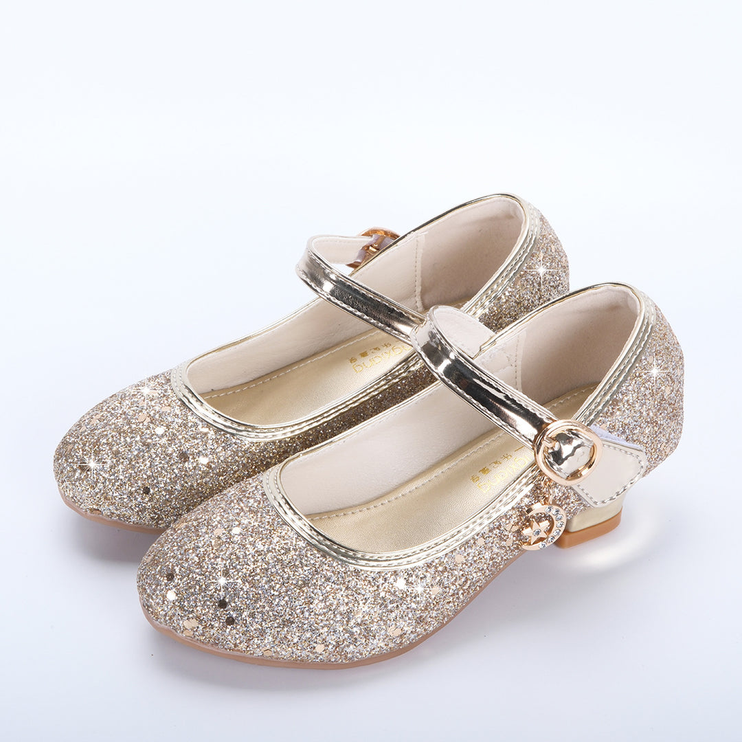 Mädchen Glitzernde Mary Jane Schuhe mit dekorativer Schnalle Echo Archiv