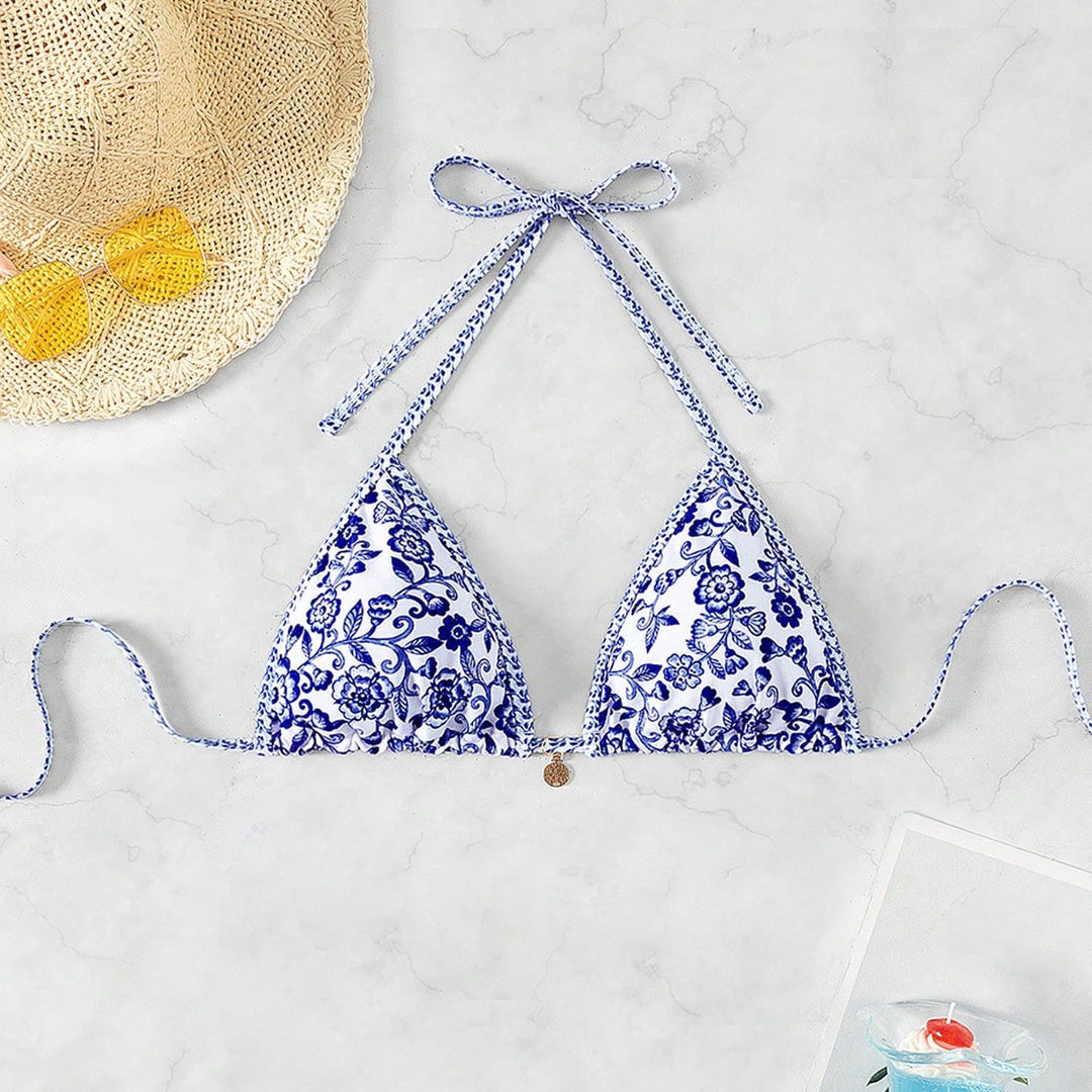 Damen Leopardenmuster Bikini-Set mit verstellbaren Trägern Echo Archiv