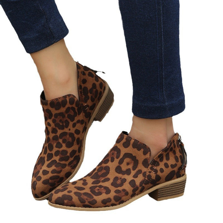 Damen nan spitz zulaufende Schlupf-Ankleboots mit kleinem Blockabsatz und ergonomischem Komfortfußbett Echo Archiv