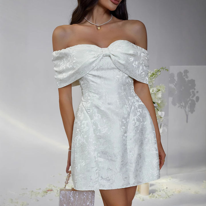 Damen Off-Shoulder Kleid mit floralem Design und elegantem Bustier Echo Archiv