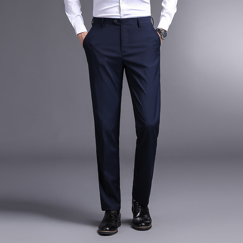 Herren elegante Anzughose mit schmalem Schnitt und funktionalen Taschen Echoarchiv