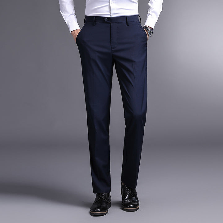 Herren elegante Anzughose mit schmalem Schnitt und funktionalen Taschen Echoarchiv