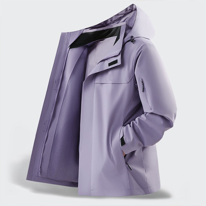 Herren Leichte wasserabweisende Kapuzen-Softshell-Übergangsjacke mit Meshfutter & Utility-Taschen Echoarchiv