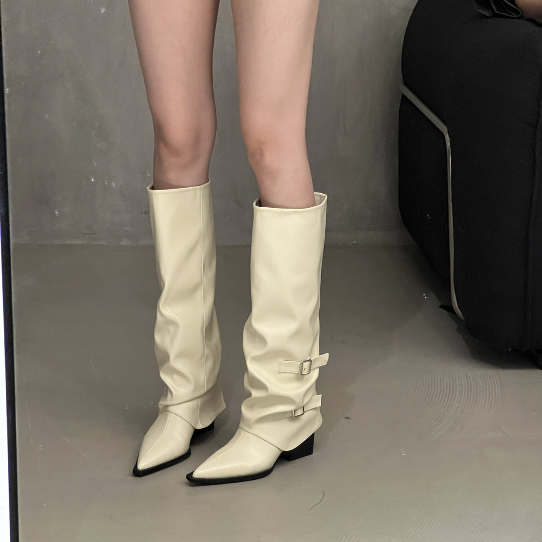 Damen Elegante und vielseitige Overkneestiefel Echo Archiv