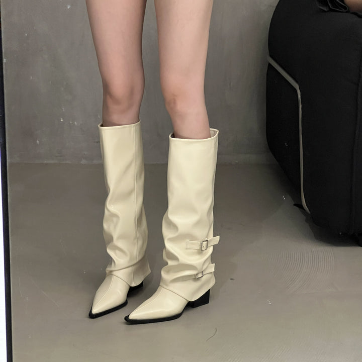 Damen Elegante und vielseitige Overkneestiefel Echo Archiv