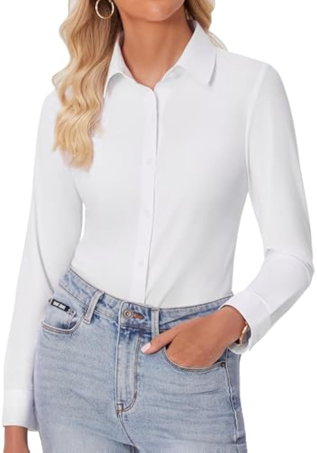 Damen Elegantes Langarmhemd Echo Archiv