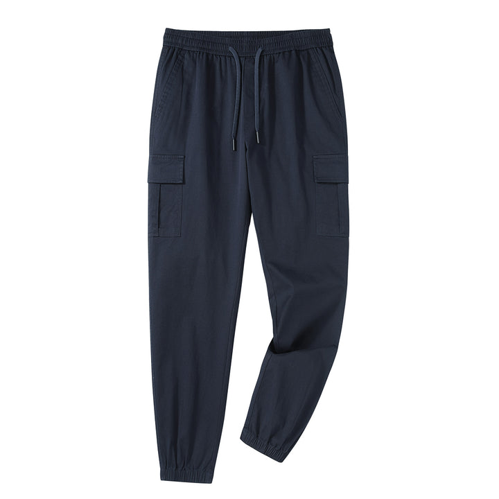 Herren lässige Utility-Hose mit praktischen Seitentaschen und elastischem Bund Echoarchiv