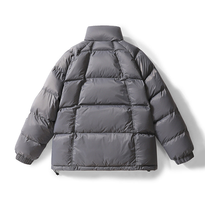 Herren Wattierte Steppjacke mit hohem Stehkragen, Druckknopfblende & großen Pattentaschen Echoarchiv