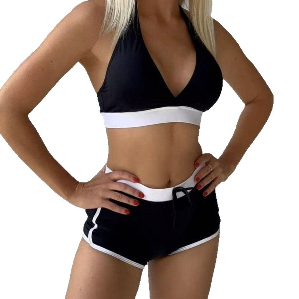 Damen Sport-Bikini-Set mit verstellbarem Oberteil und hoher Bundhöhe Echo Archiv
