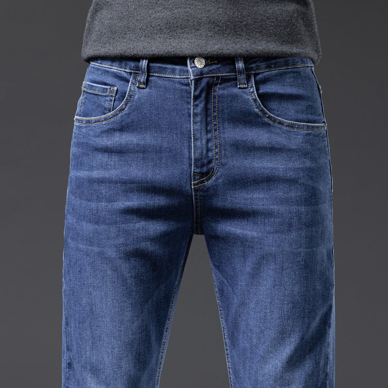 Herren lässige Denim-Jeans mit bequemem Schnitt und tiefen Taschen Echoarchiv