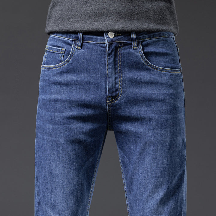 Herren lässige Denim-Jeans mit bequemem Schnitt und tiefen Taschen Echoarchiv