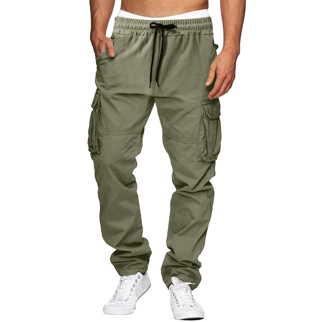 Herren bequeme Cargo-Hosen mit elastischem Bund und mehreren Taschen Echoarchiv