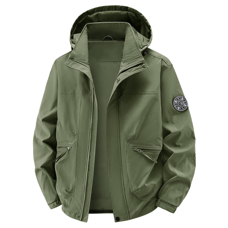 Herren Technische Wetterjacke mit abnehmbarer Kapuze Echo Archiv