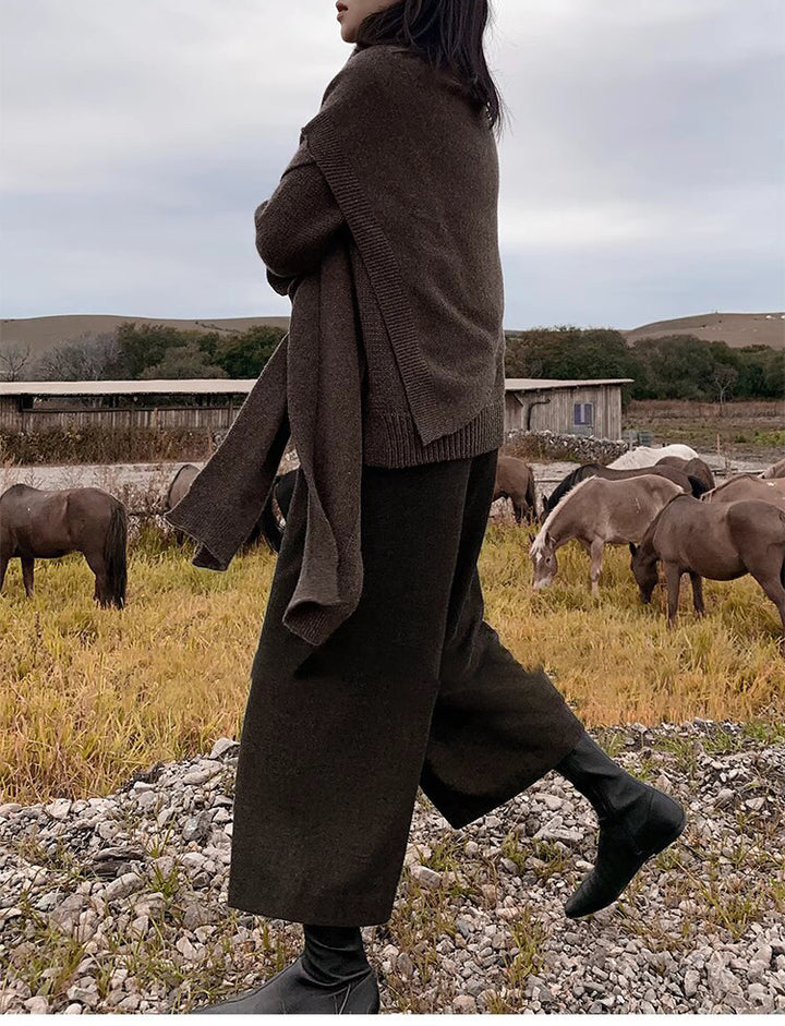 Damen Lässige, weite Strickjacke Echoarchiv