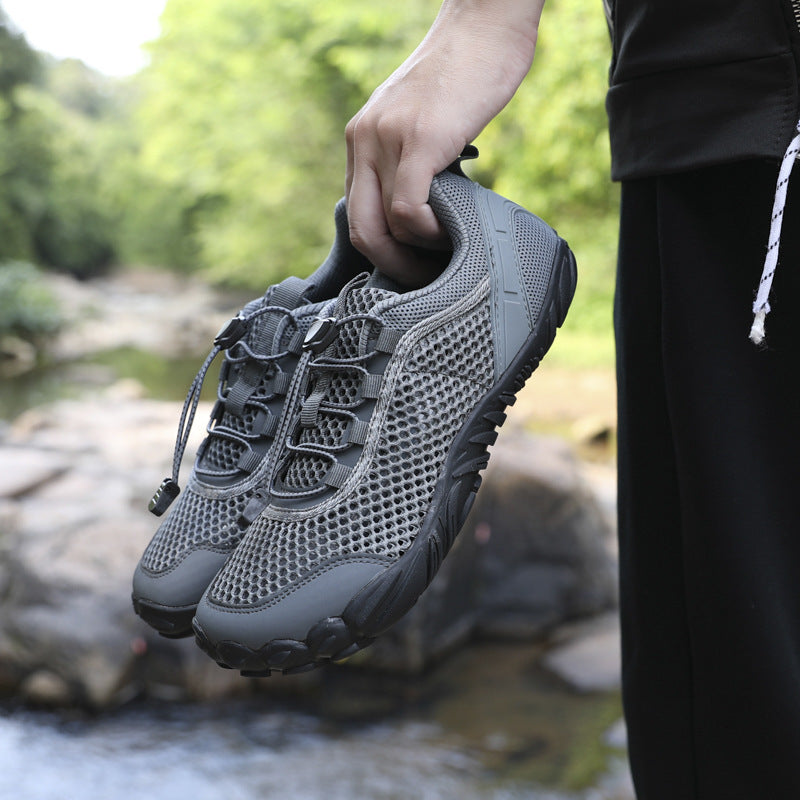 Herren Atmungsaktiver Trekking‑Wasserschuh mit Quick‑Lace und profilierter Gummisohle – Tavélo
