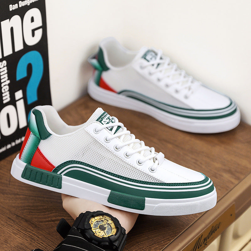Unisex leichte Retro-Cupsohlen-Sneaker mit atmungsaktivem Mesh, gepolstertem Komfortfußbett und griffiger Gummilaufsohle – Norré