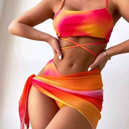 Damen Modischer Tankini mit drapierten Details Echo Archiv