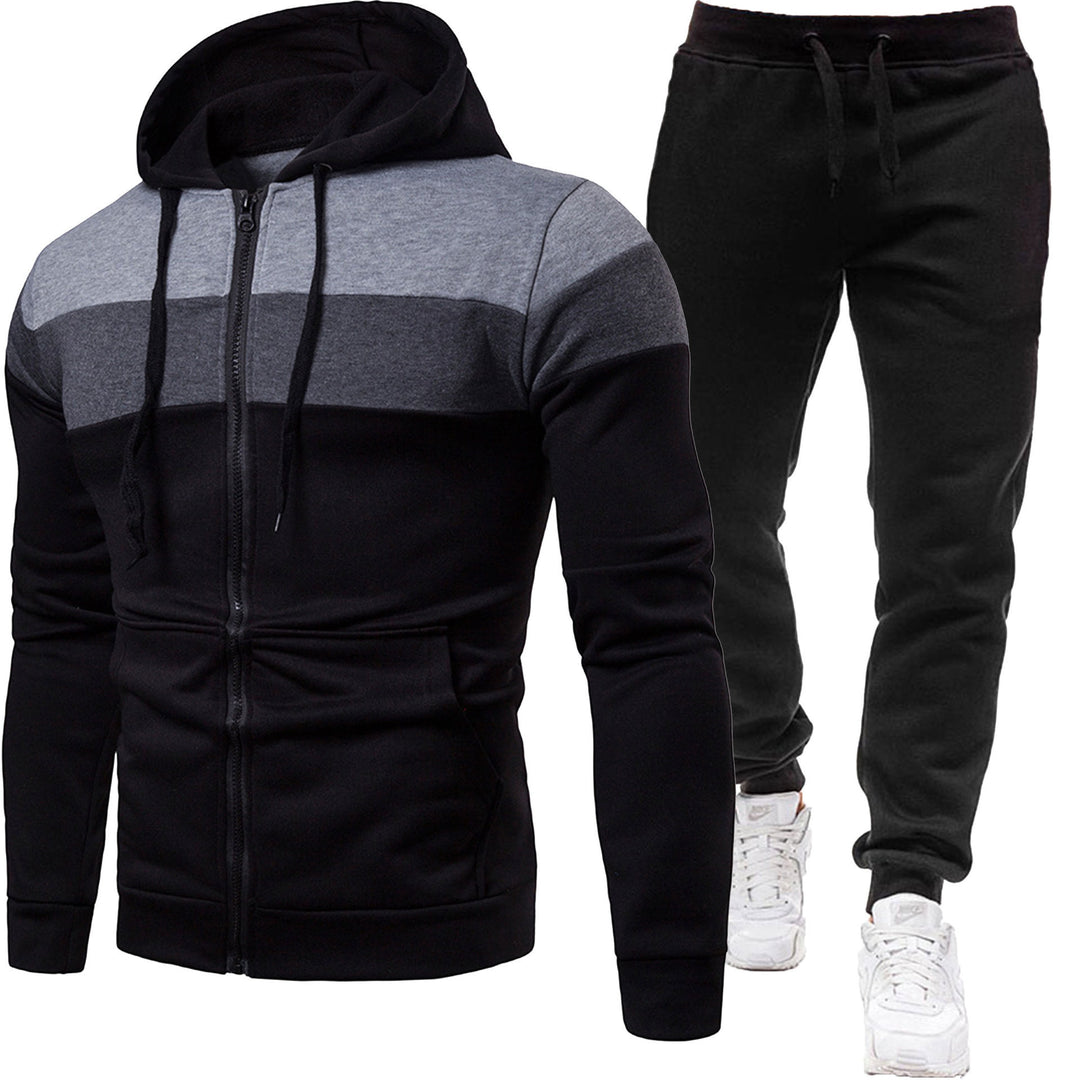 Herren zweiteiliges Freizeit-Jogginganzug-Set – Marzano