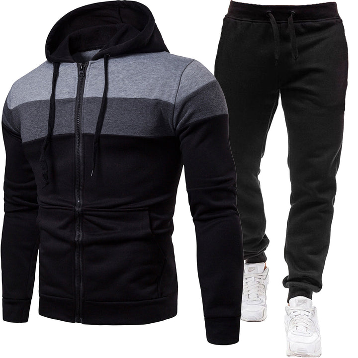 Herren zweiteiliges Freizeit-Jogginganzug-Set – Marzano