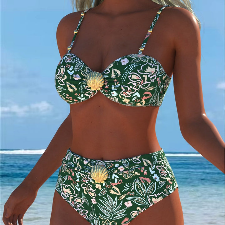 Damen Bikini-Set mit elegantem Balconette-Oberteil und hochgeschnittenen Badeshorts Echo Archiv