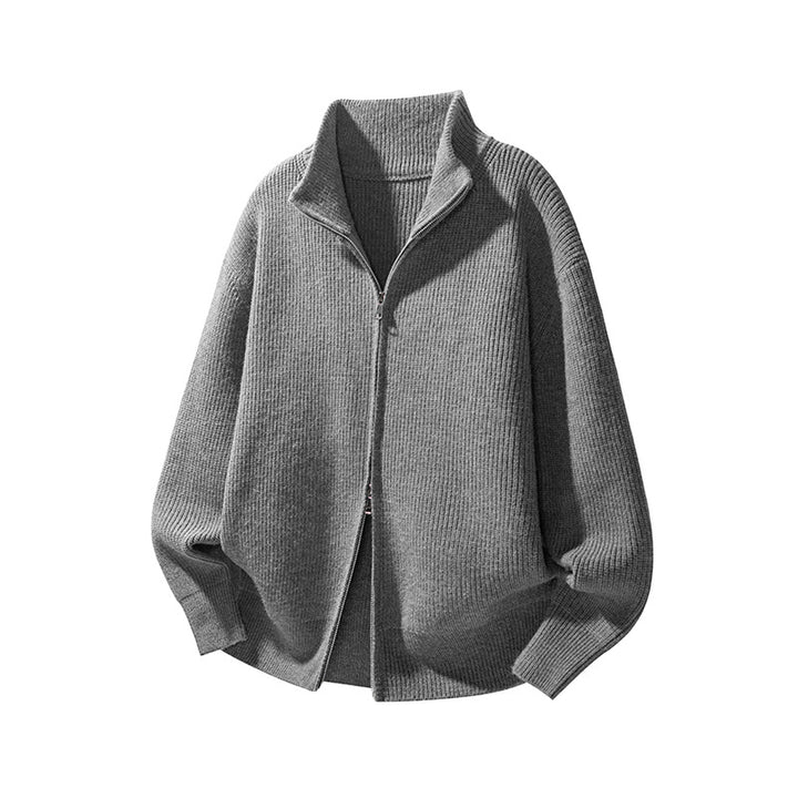 Herrenmode Strickpullover mit Stehkragen Echo Archive