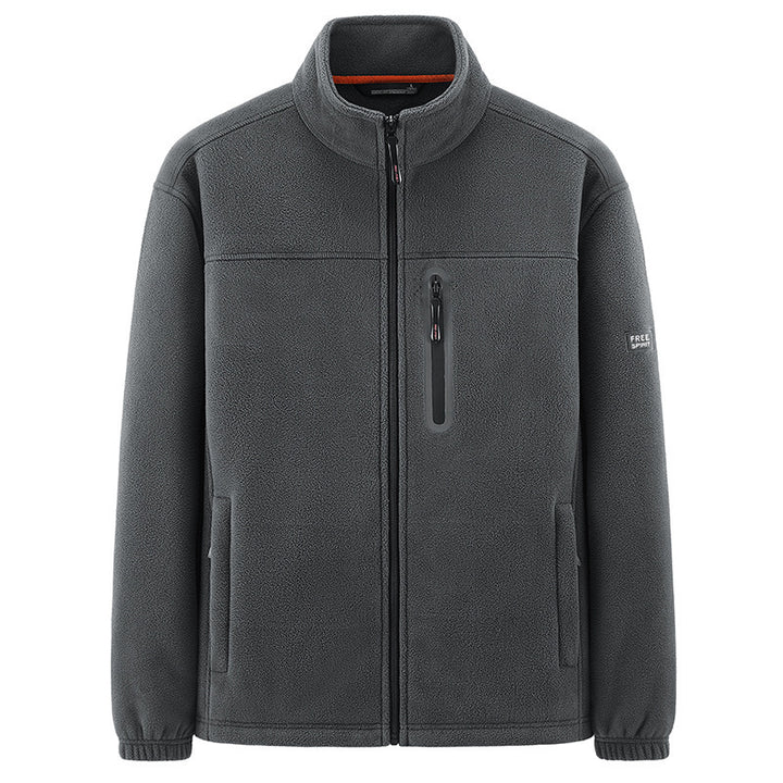 Herren Isolierende Mikrofleece-Funktionsjacke mit wasserdichter Brusttasche und Stehkragen Echo Archiv