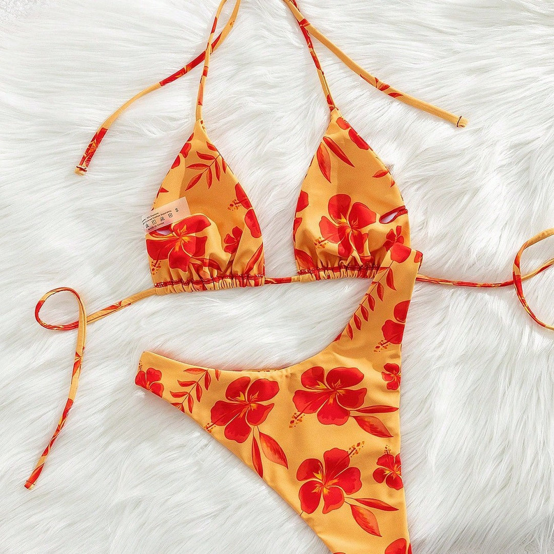 Damen Triangel-Bikini-Set mit floralem Design Echo Archiv
