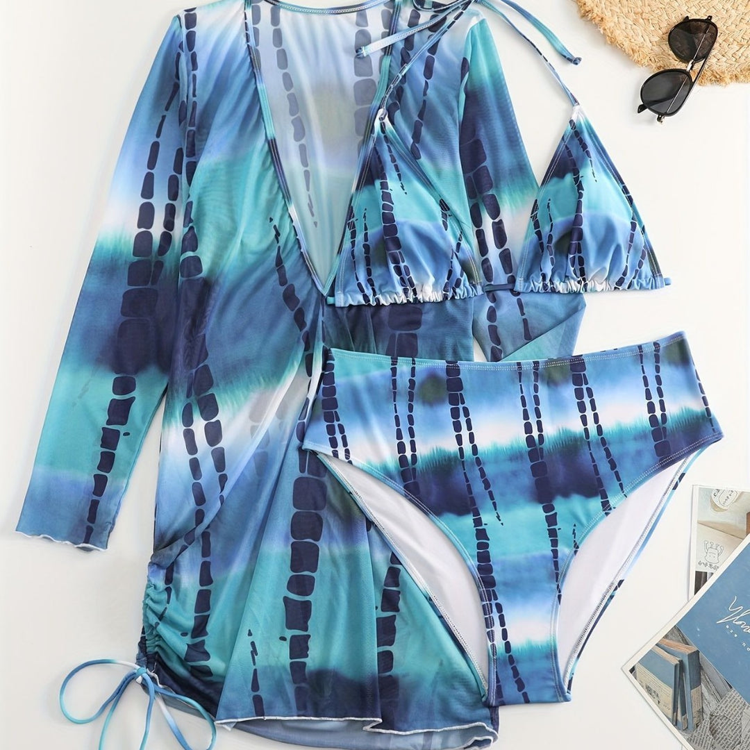 Damen Bikiniset mit elegantem Wickelkleid Echo Archiv
