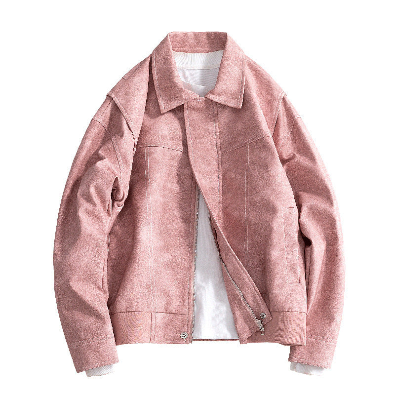 Herren Moderne Blousonjacke aus Kunstleder Echo Archiv
