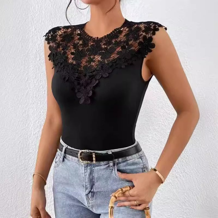 Damen Lace Bodysuit mit eleganter Applikation Echoarchiv