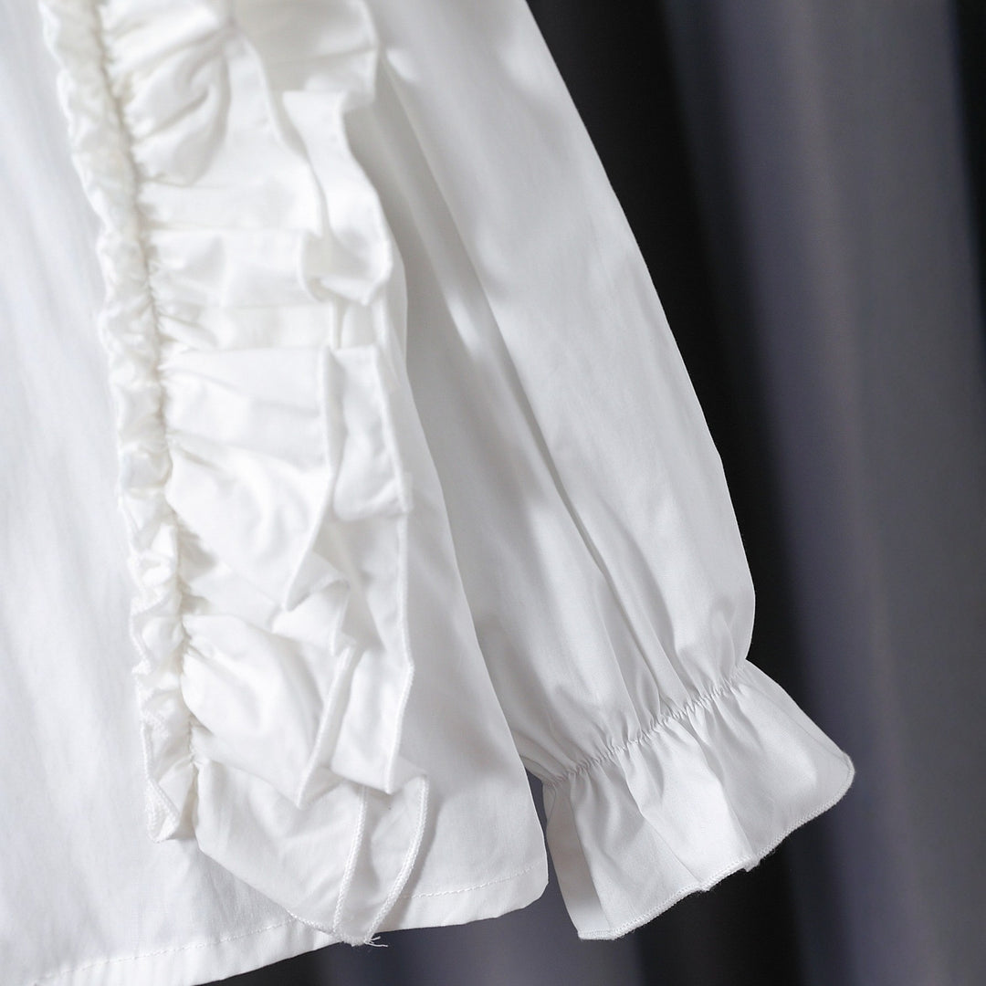 Mädchen Bluse mit Rüschendetails und eleganten Puffärmeln Echo Archiv