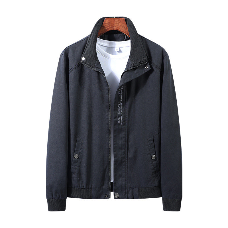 Herren moderne Übergangsjacke mit Stehkragen und praktischen Taschen Echoarchiv