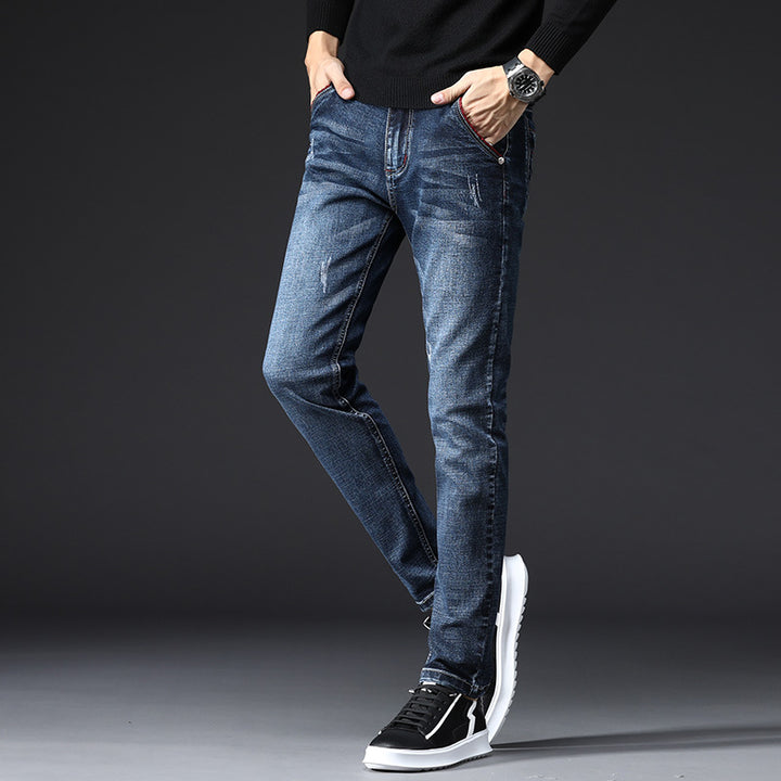 Herren Slim-Fit Jeans mit stylischen Destroyed-Details Echoarchiv
