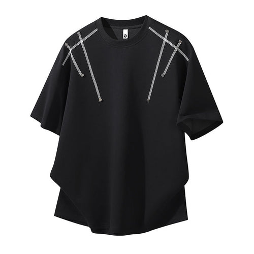 Damen Oversized T-Shirt mit einzigartigen Schulterdetails Echoarchiv