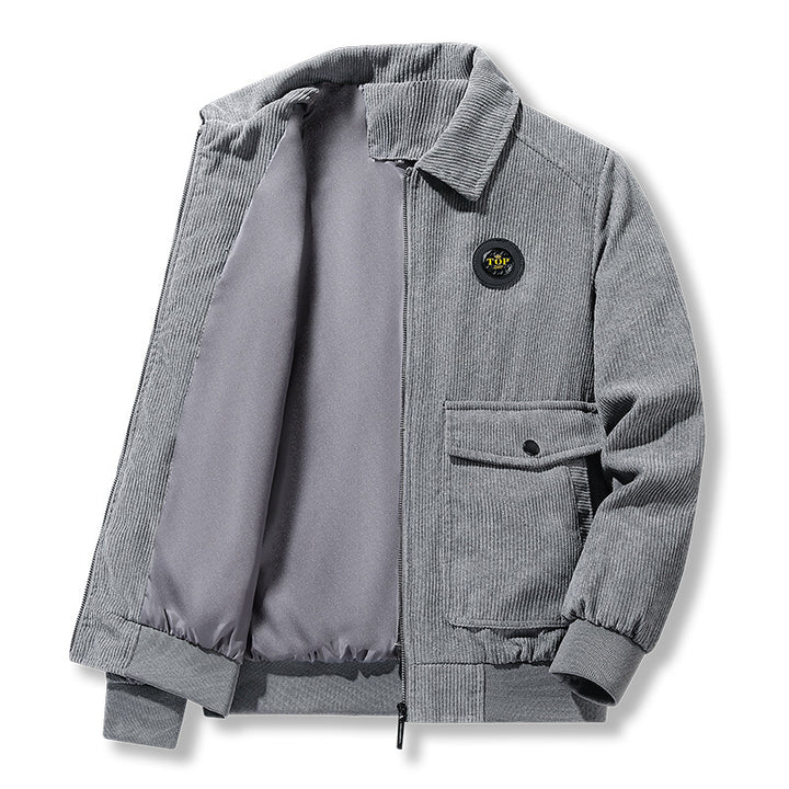 Herren modische Cordjacke mit praktischen Taschen Echo Archiv