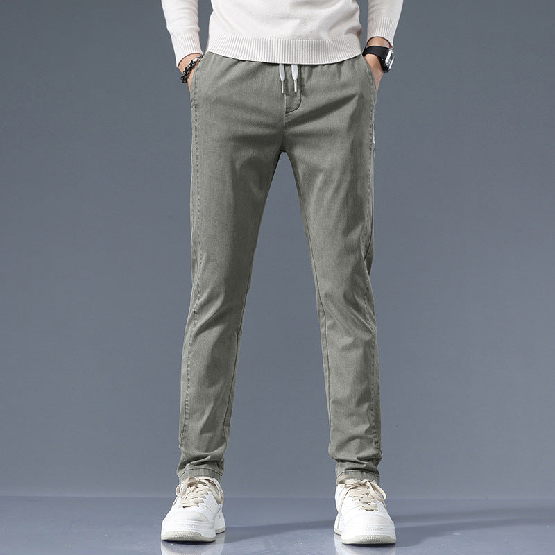 Herren stylische Chino-Hose mit verstellbarem Bund und modernen Details Echoarchiv