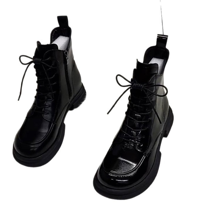 Damen Modische und komfortable Lederstiefeletten Echo Archiv